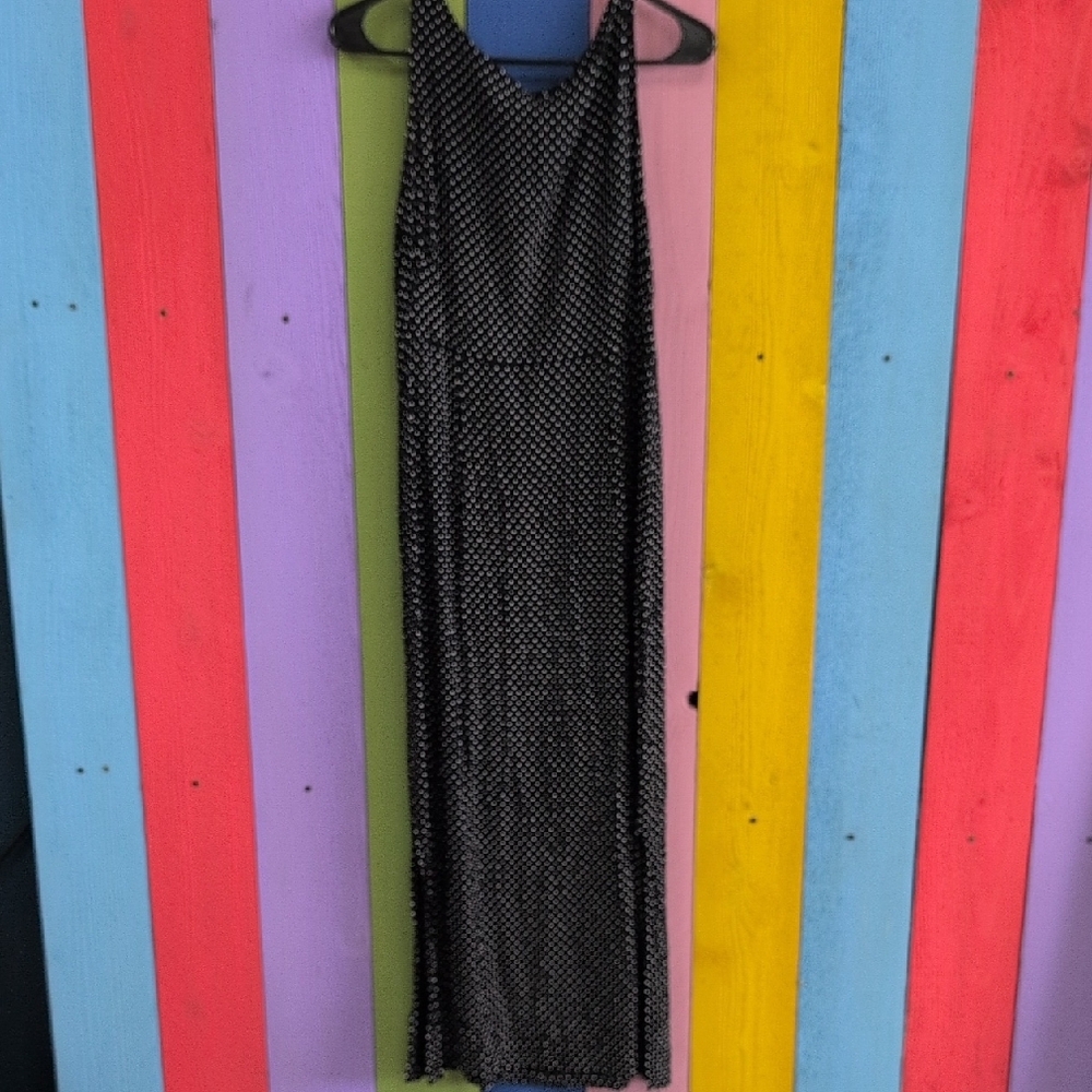 Vintage Black Polka Dot Dress